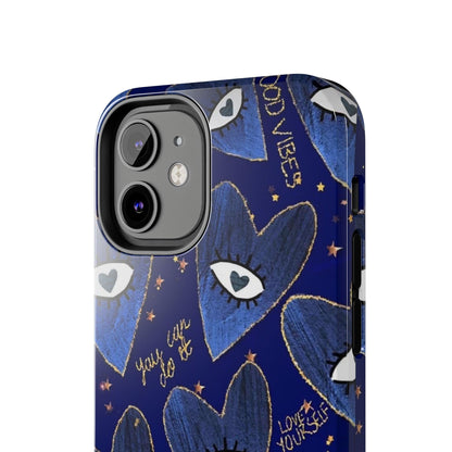 Lucky Midnight Blue Eyes Tough iPhone Cases