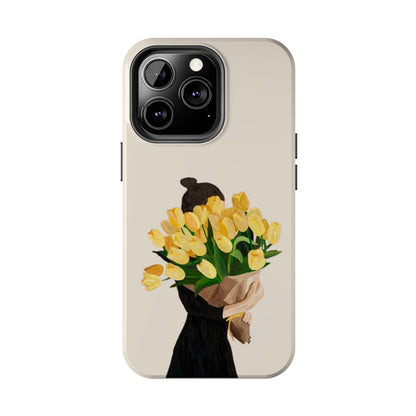 Golden Blooms: Femme Elegance Edition Tough Phone Cases