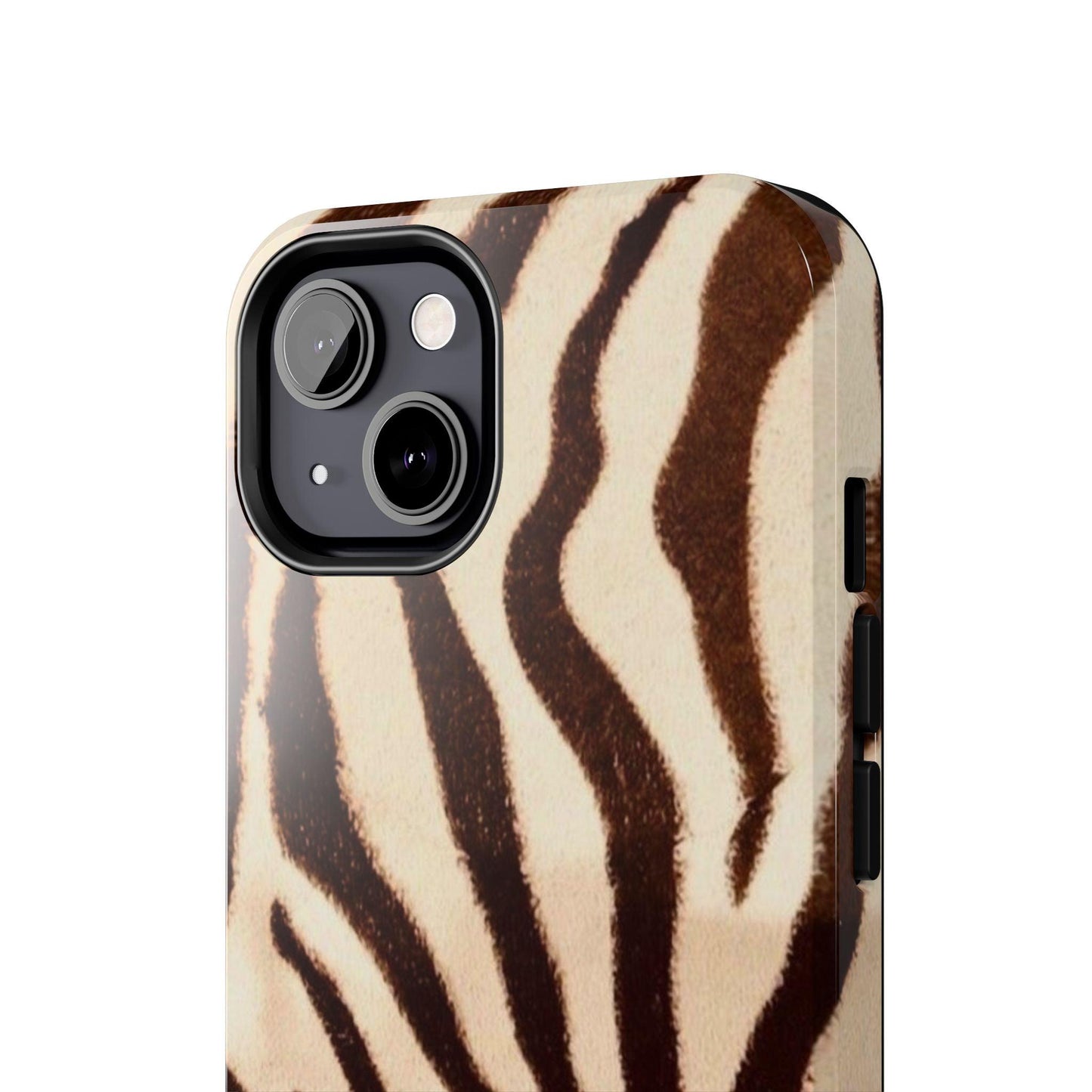 Taupe Twilights Stripe Tough iPhone Cases