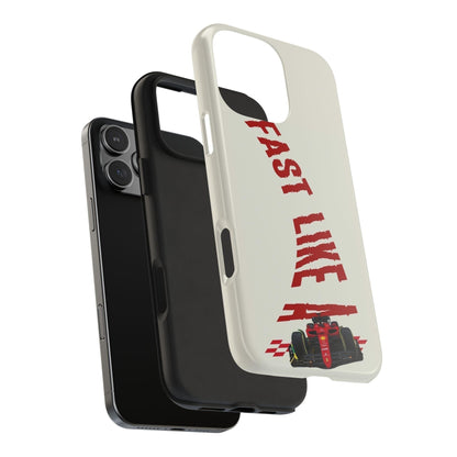 Fast Like a Race Car Tough iPhone Cases