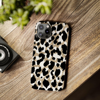 Savanna Noir Spots Slim iPhone Cases