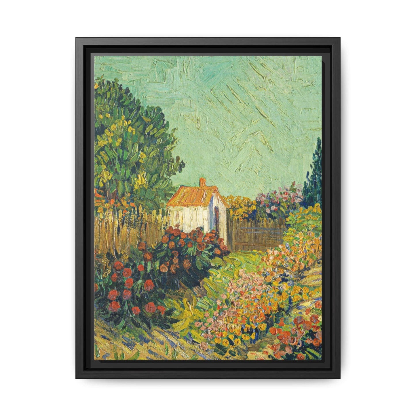 Vincent van Gogh's Landscape (ca. 1925-1928) - Matte Canvas, Black Framed