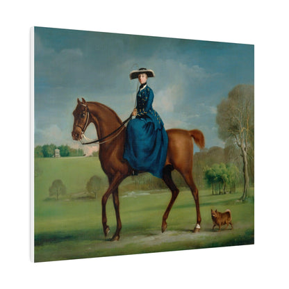 The Countess of Coningsby in the Costume of the Charlton Hunt (1760) painting by George Stubbs - Matte Canvas, Stretched, 0.75"