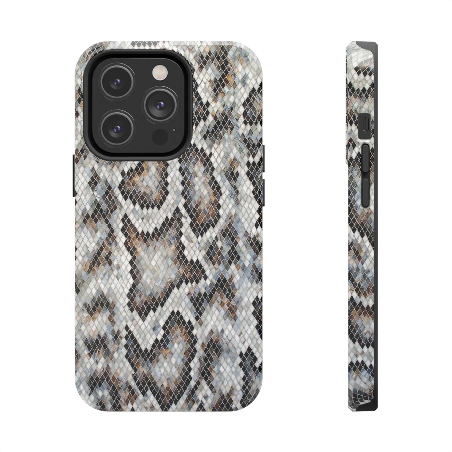 Crawler in Grey Mosaic Tough iPhone Cases