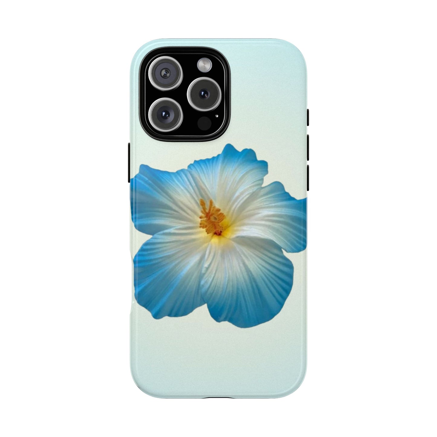 Blue Hibiscus Flower Phone Case - Beach Floral Edit