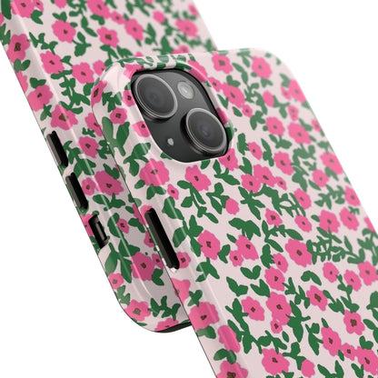 Spring Edition Pink Floral Tough iPhone Cases