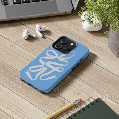 Bow in Blue Cute iPhone Cases