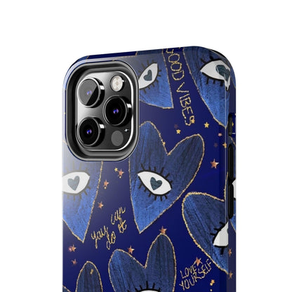 Lucky Midnight Blue Eyes Tough iPhone Cases