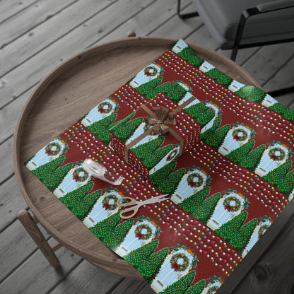 Home for Christmas Wrapping Paper Roll