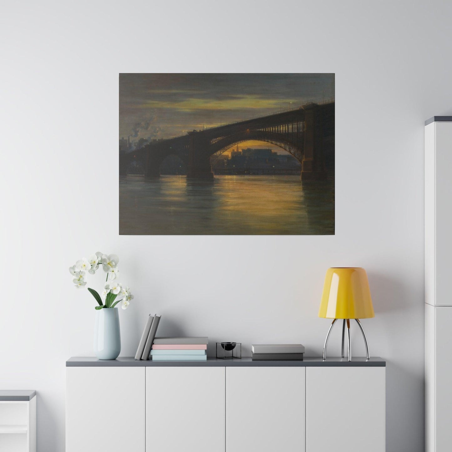 The Bridge by Frederick Oakes Sylvester - Matte Canvas, Stretched, 0.75"