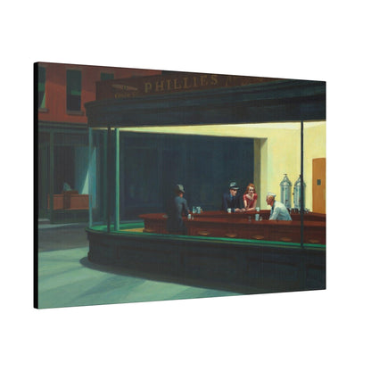 Nighthawks (1942) oil painting by Edward Hopper - Matte Canvas, Stretched, 0.75"