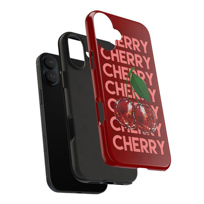 Cherries Disco Inspo iPhone Cases in Cherry Red