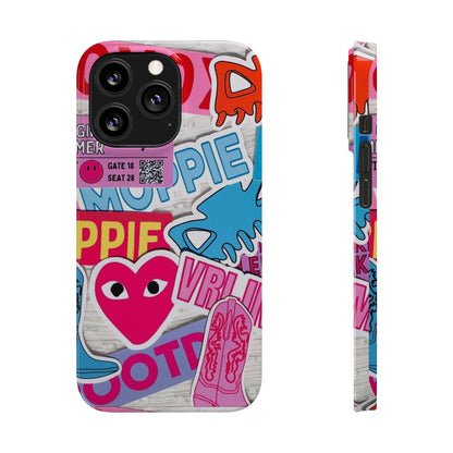 Sticker Frenzy Pop iPhone Cases