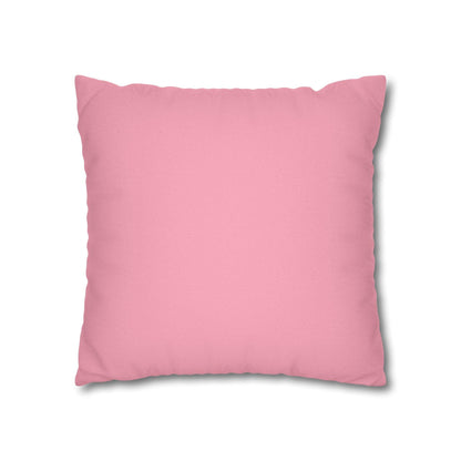 Fun Things in To Do List Cushion Cover - Spun Polyester Square Pillowcase in Cream and Pink