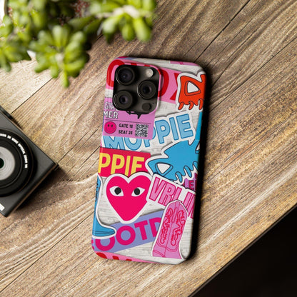 Sticker Frenzy Pop iPhone Cases