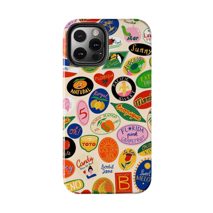 Florida Sunshine Labels Tough iPhone Cases