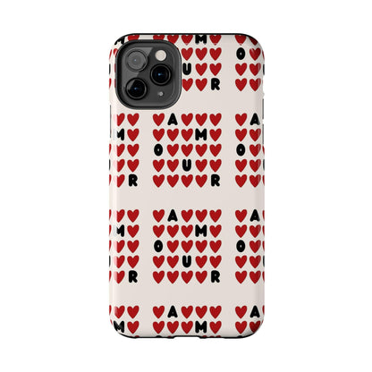 AMOUR Valentines iPhone Cases