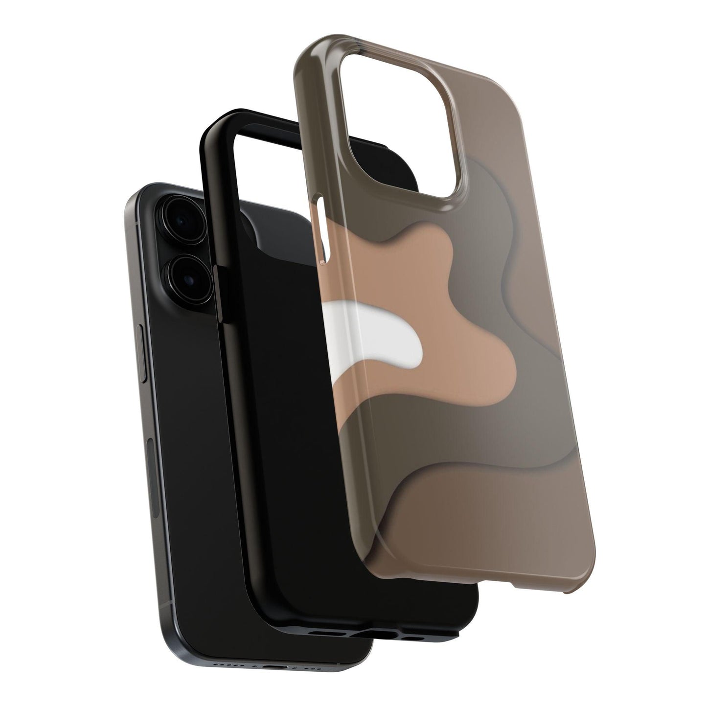 Brown Town Flows Tough iPhone Cases