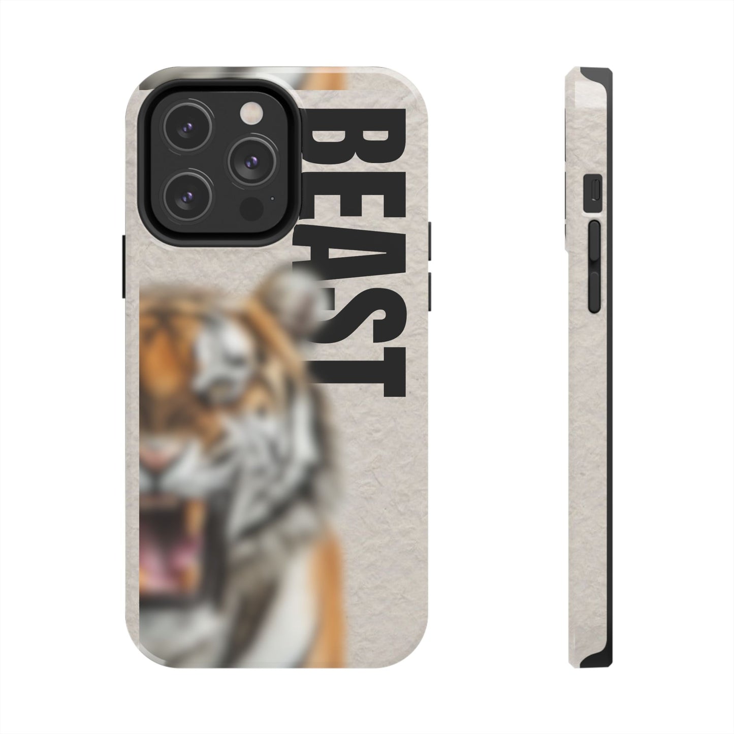 Beast Tough Phone Case - Fierce Tiger Design for Animal Lovers