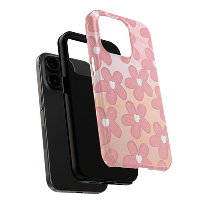 The Floral Hues Tough iPhone Cases