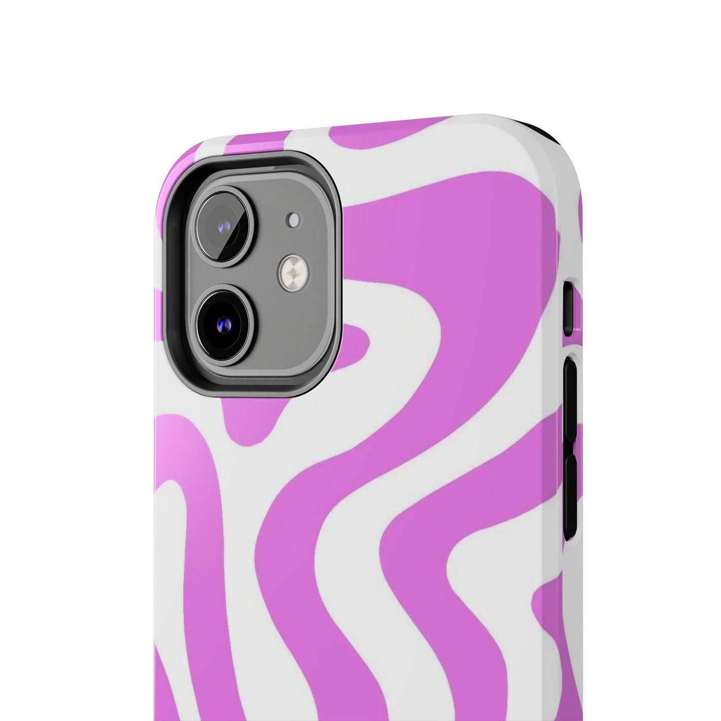 Lilac Swirl Fusion Tough iPhone Cases