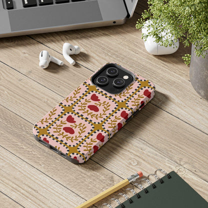 Floral Quirkiness Designer Tough iPhone Cases