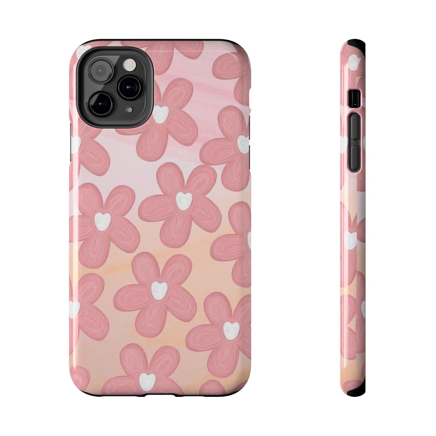 The Floral Hues Tough iPhone Cases