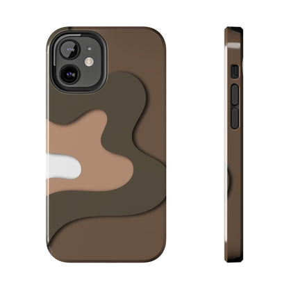 Brown Town Flows Tough iPhone Cases