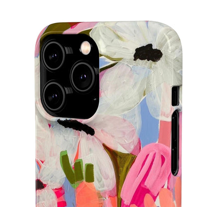 Blossoming Grace Floral Snap iPhone Cases