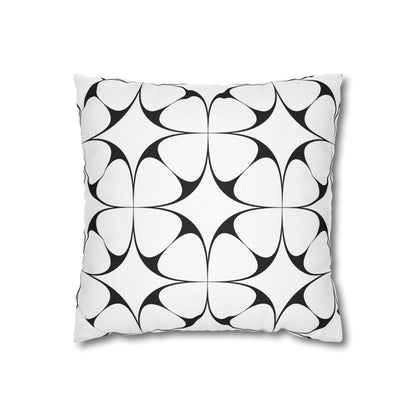 Opulent Symmetry Monochrome Pillowcase – Elevate Your Decor with Luxurious Black & White Style