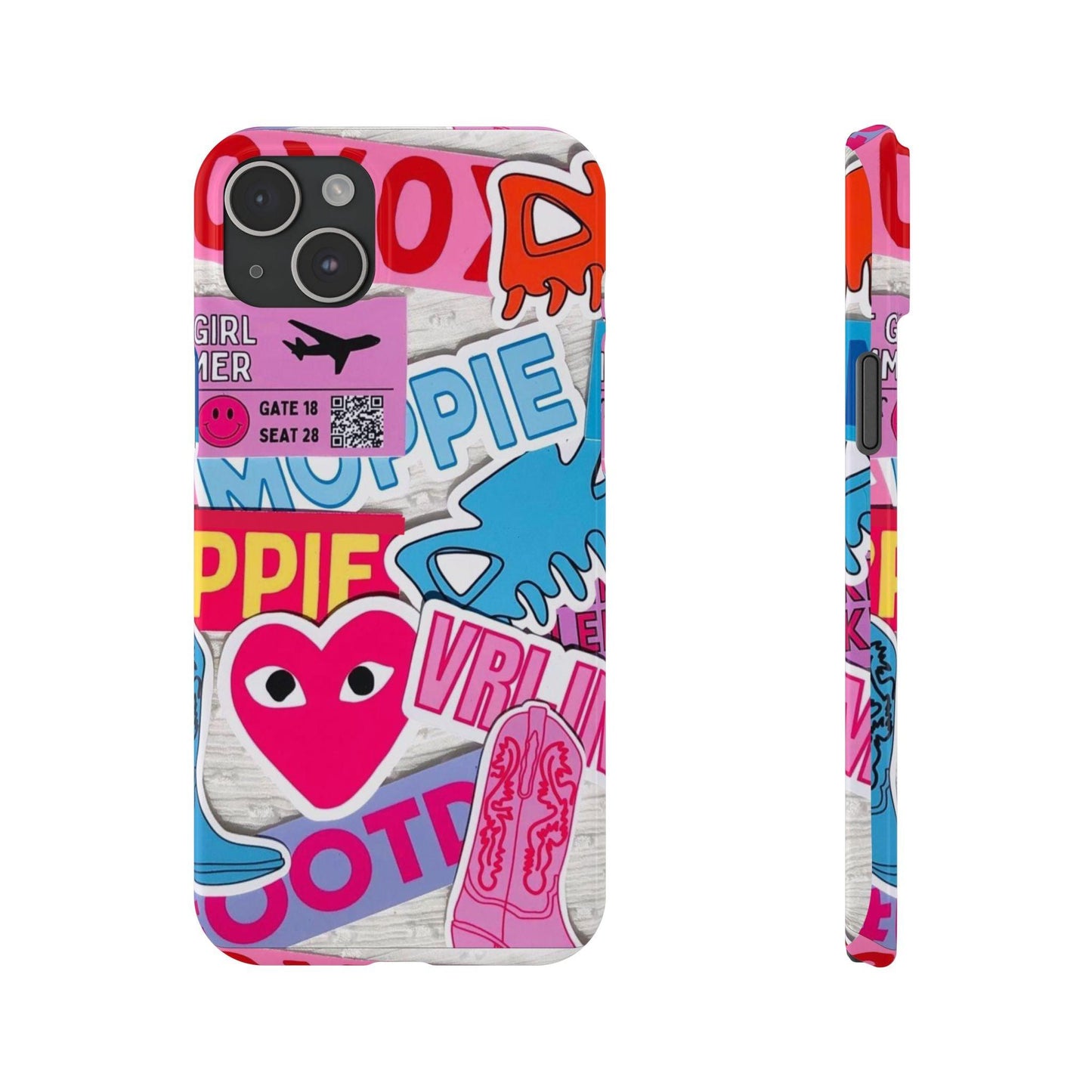 Sticker Frenzy Pop iPhone Cases