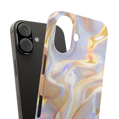 Iridescent Silk Flow Slim iPhone Cases