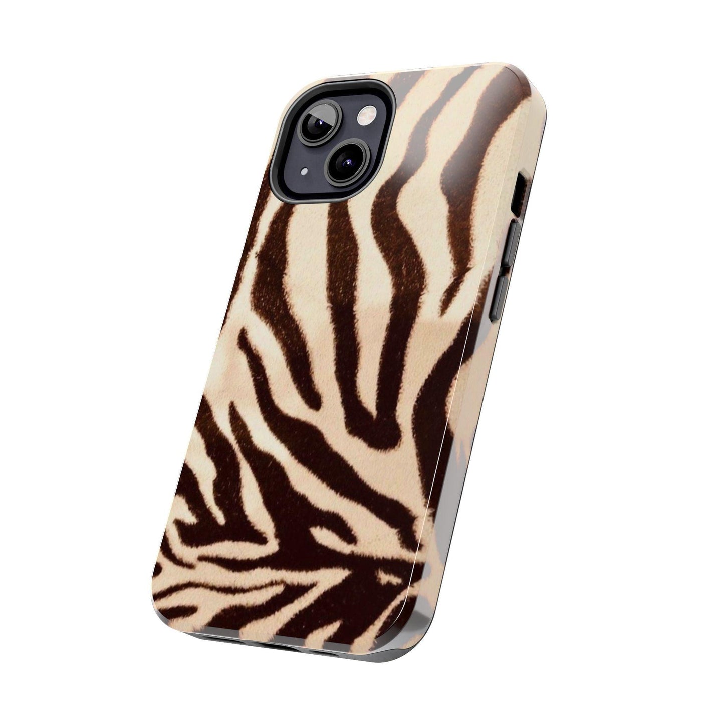 Taupe Twilights Stripe Tough iPhone Cases