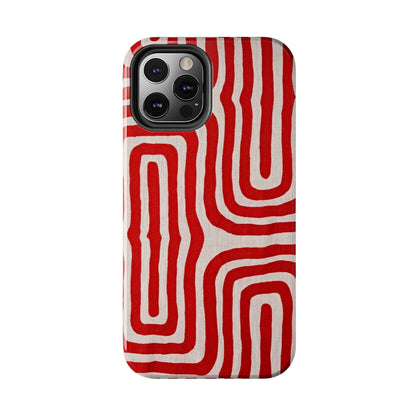 Scarlet Labyrinth Tough iPhone Cases