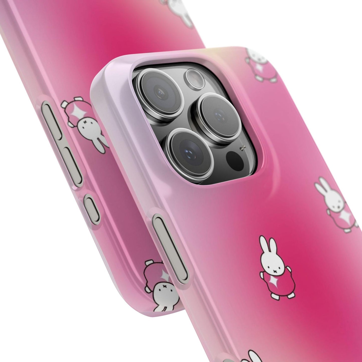 The Bunny Aura Pink Snap Cases