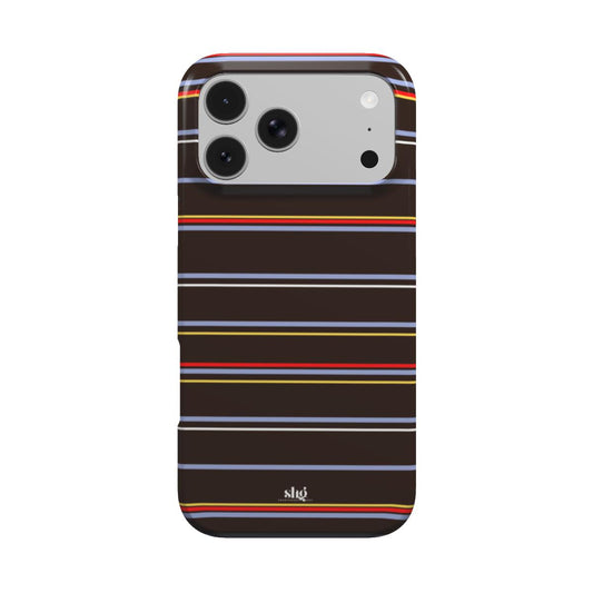 Chocolate Citylines Striped Phone Case