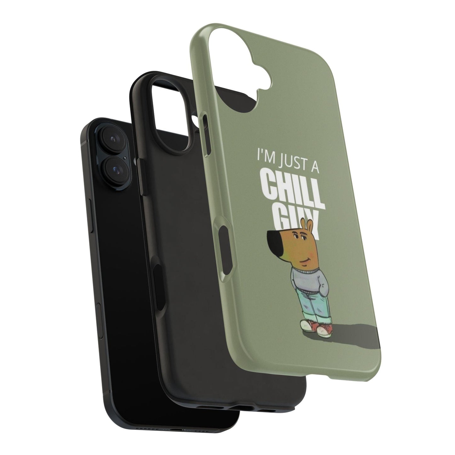 Chill Guy Meme Tough iPhone Cases