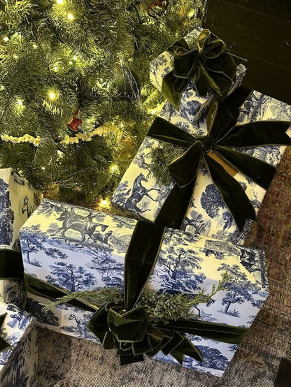 Noël in Toile Luxury Gift Wrapping Paper for Christmas