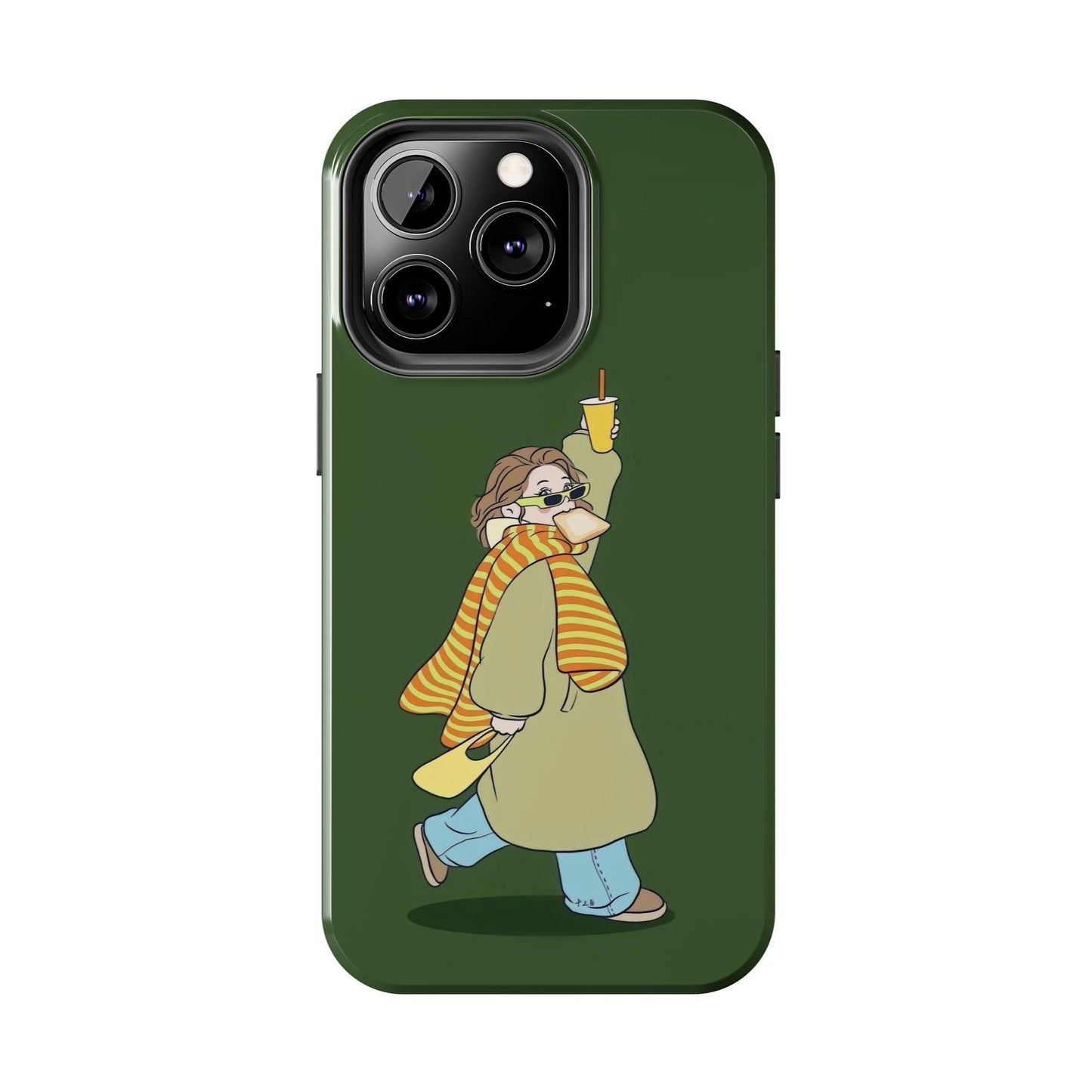 Snack Stroll & Sassy Sips Chic iPhone Cases