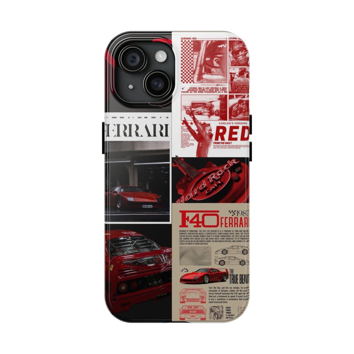 Race Car-Inspired Tough Phone Case - Automotive Passion for Car Enthusiasts