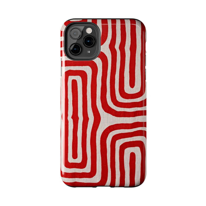 Scarlet Labyrinth Tough iPhone Cases