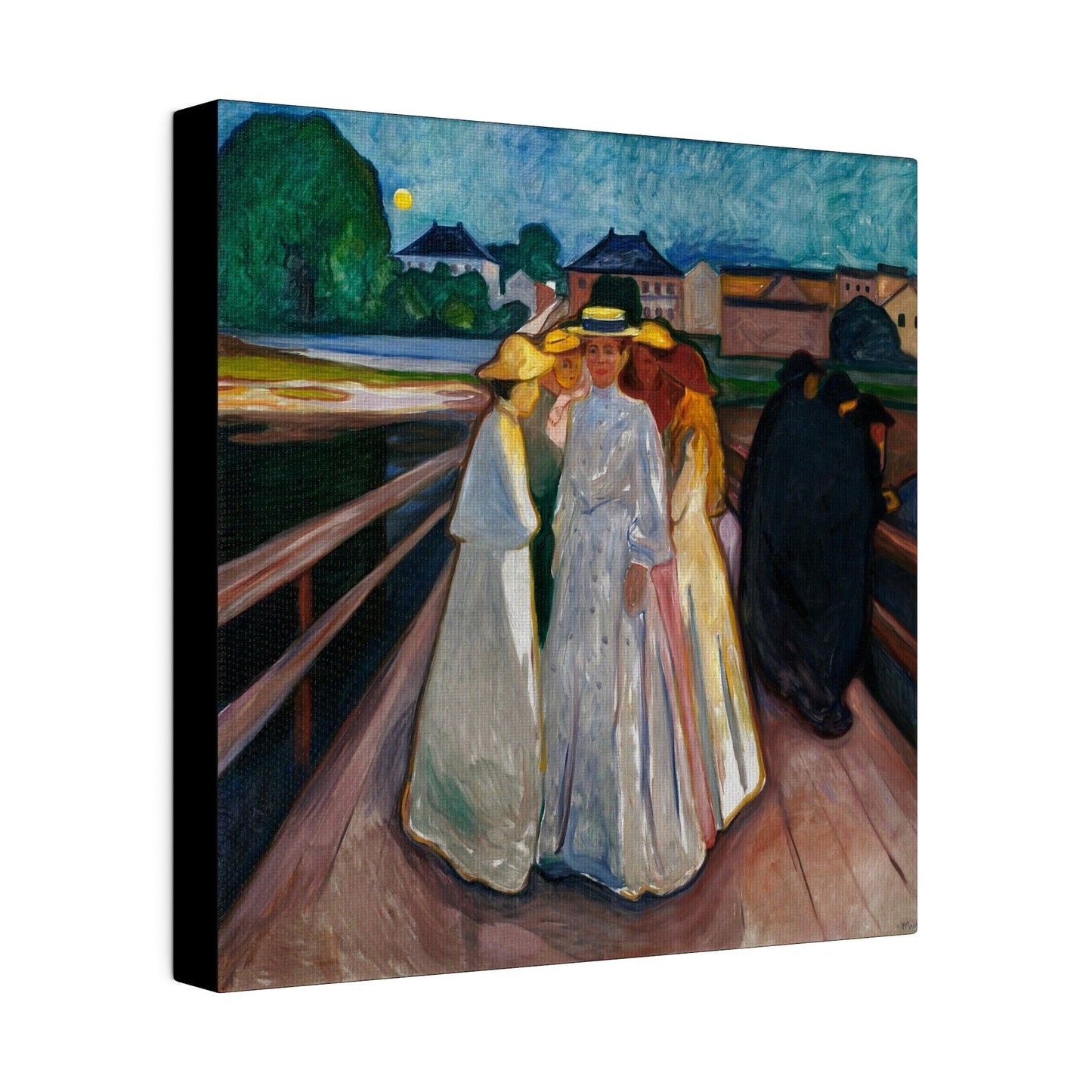 Edvard Munch's On the Bridge (1903) - Matte Canvas, Stretched, 0.75"