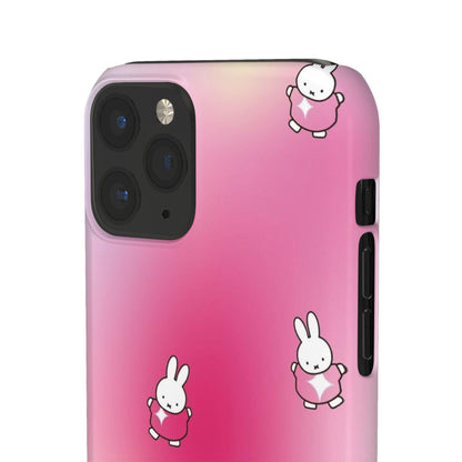 The Bunny Aura Pink Snap Cases