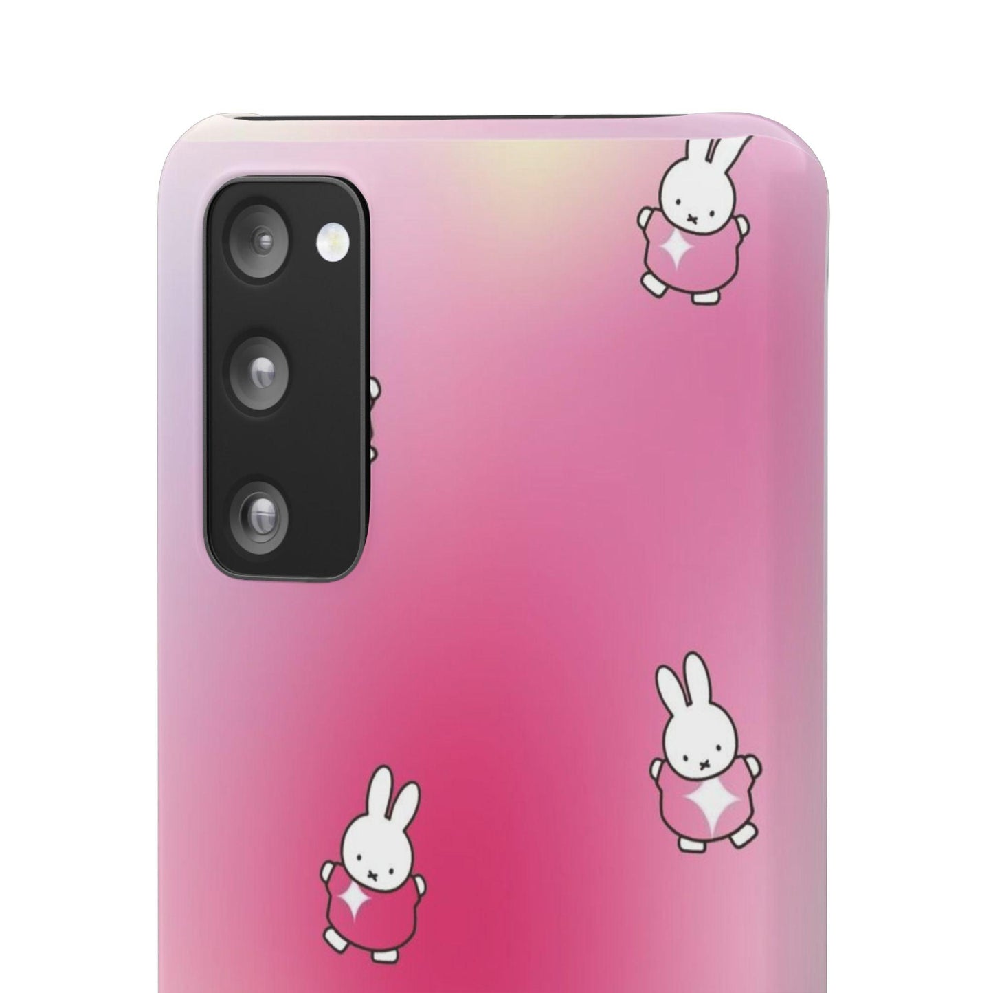 The Bunny Aura Pink Snap Cases