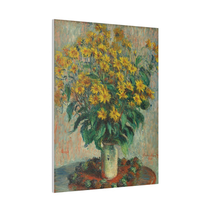 Claude Monet's Jerusalem Artichoke Flowers (1880) - Matte Canvas, Stretched, 0.75"