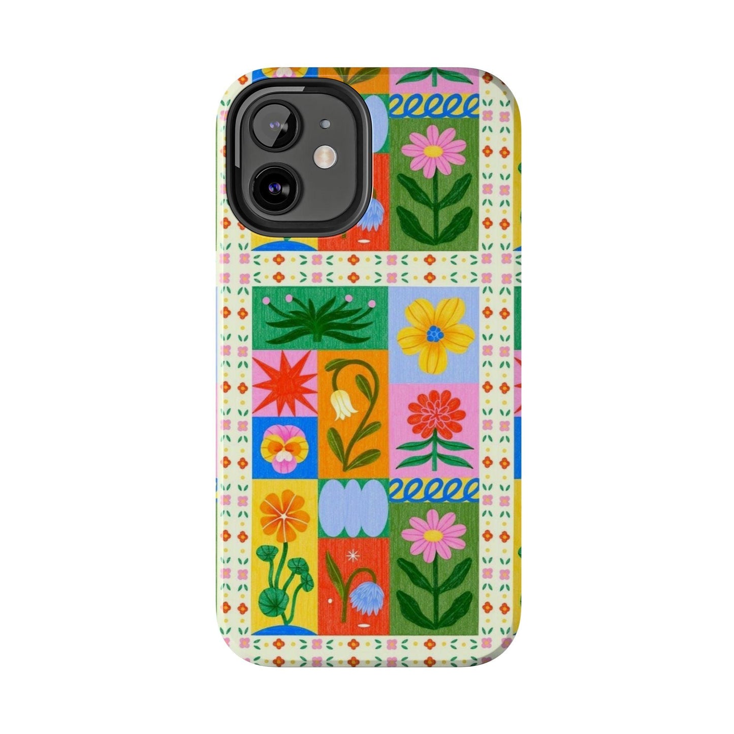 Flower Garden Paradise Tough iPhone Cases