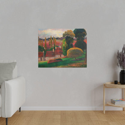 A Farm in Brittany (ca. 1894) by Paul Gauguin - Matte Canvas, Stretched, 0.75"