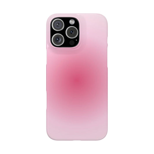 Blush Aura Gradient Glow iPhone Cases