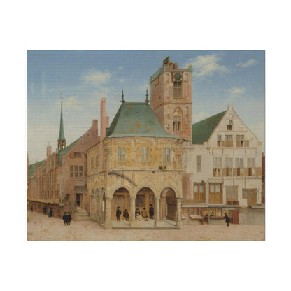 The Old Town Hall of Amsterdam (1657) by Pieter Jansz Saenredam - Matte Canvas, Stretched, 0.75"