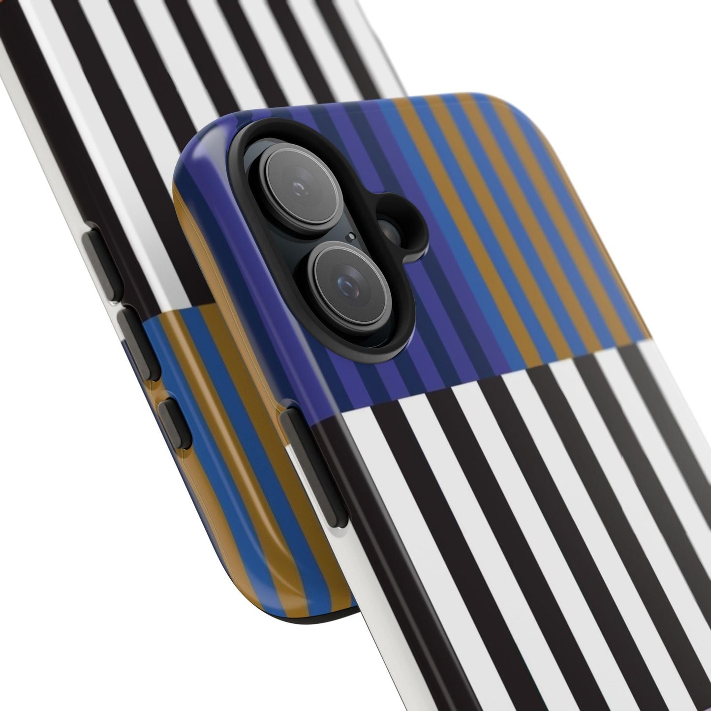 Striped Colorblock Symphony Tough iPhone Cases